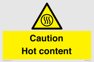 Caution Hot content